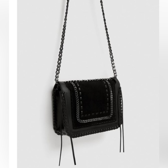 ZARA leather shoulder crossbody bag - Picture 2 of 6